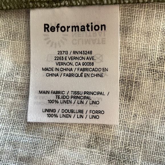 Gorgeous FEMININE & romantic Reformation green floral festive dress NWOT 4 💕 - Picture 9 of 10